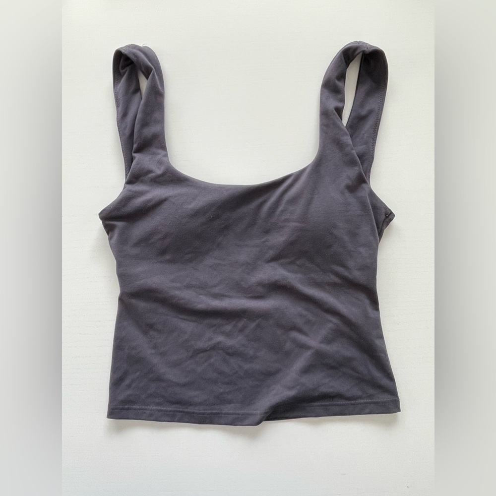 Fabletics XXS Twist back top Gray